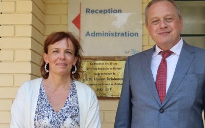 Visit from the First Counsellor of the French Embassy in Zimbabwe